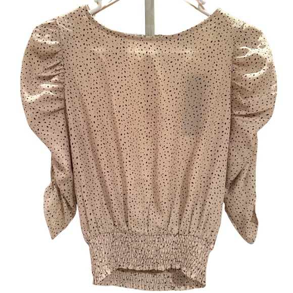 Paper & Crane- Cream with block spots blouse - Picture 1 of 1